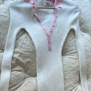 Princess Polly white/pink dress